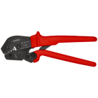KNIPEX - Crimpzange, 250 mm für offene Steckverb. 0,1-2,5 mm²