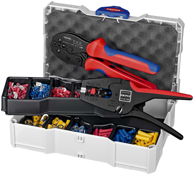 KNIPEX - Crimp-Sortiment 975236/1242195 mit isolierten Kabelschuhe