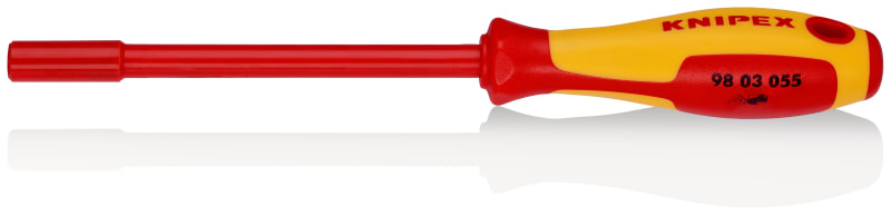 KNIPEX - Steckschlüssel mit Schraubendrehergriff, VDE 2-K, SW: 5,5 mm