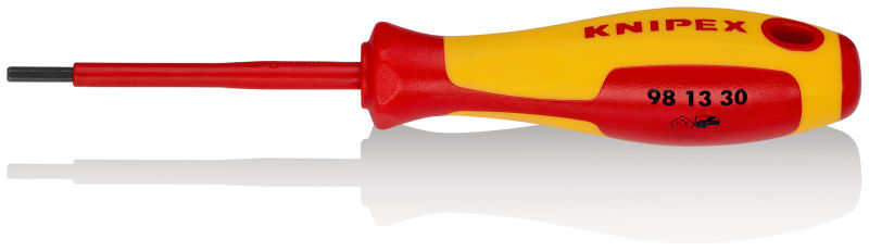 KNIPEX - Schraubendreher für Innensechskantschrauben, VDE 2K, SW3,0mm