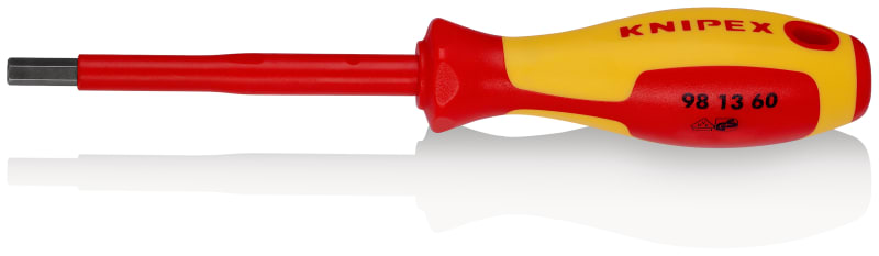 KNIPEX - Schraubendreher für Innensechskantschrauben, VDE 2K, SW6,0mm