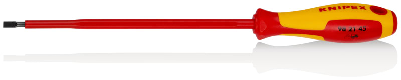 KNIPEX - Schraubendreher für Schlitzschrauben, VDE 2K, 4,5 x 0,8 mm