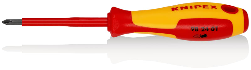 KNIPEX - Schraubendreher für Kreuzschlitzschrauben Phillips® PH1, VDE
