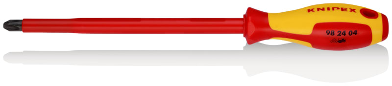 KNIPEX - Schraubendreher für Kreuzschlitzschrauben Phillips® PH4, VDE