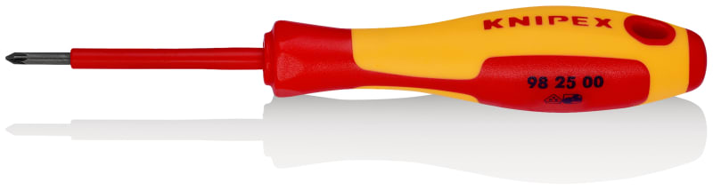 KNIPEX - Schraubendreher für Kreuzschlitzschrauben Pozidriv® PZ0, VDE