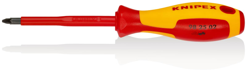 KNIPEX - Schraubendreher für Kreuzschlitzschrauben Pozidriv® PZ2, VDE