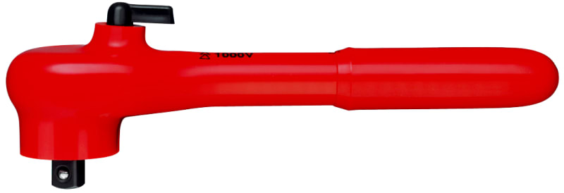 KNIPEX - Umschaltknarre mit Außenvierkant 3/8, VDE-isoliert