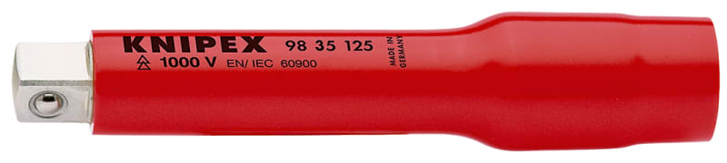 KNIPEX - Verlängerung für Steckschlüsseleinsätze, 125 mm, VDE, 3/8