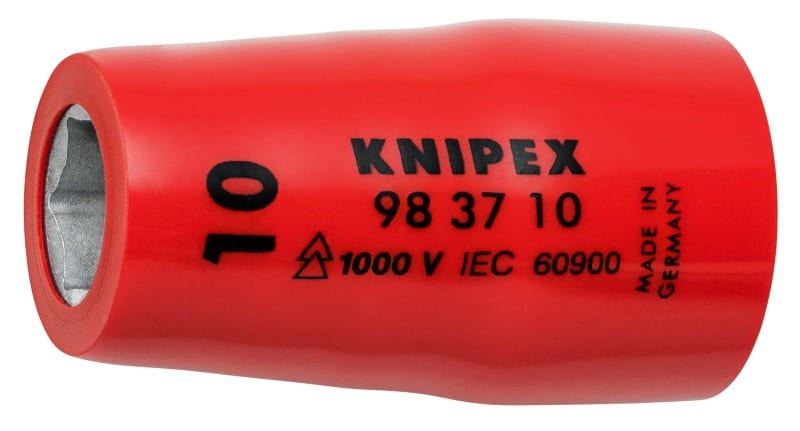 KNIPEX - Steckschlüsseleinsatz für 3/8, VDE-isoliert, SW 17 mm