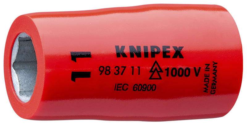 KNIPEX - Steckschlüsseleinsatz für 3/8, VDE-isoliert, SW 11 mm