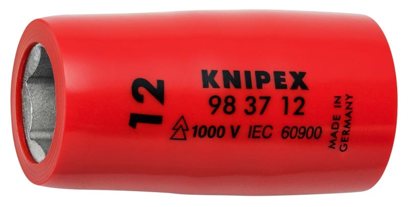 KNIPEX - Steckschlüsseleinsatz für 3/8, VDE-isoliert, SW 12 mm