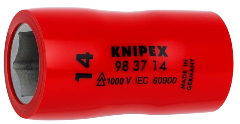 KNIPEX - Steckschlüsseleinsatz für 3/8, VDE-isoliert, SW 14 mm