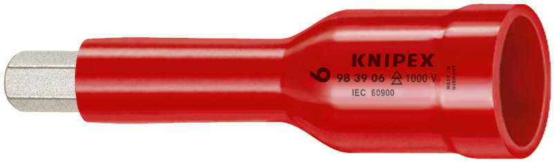 KNIPEX - Steckschlüsseleinsatz für Innensechskant 1/2. VDE, SW 5 mm