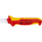 KNIPEX - Kabelmesser mit kurzer Klinge für Rundkabel, 28 mm, VDE 2-K