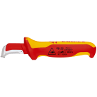 KNIPEX - Kabelmesser mit Gleitschuh, sichelförmige Klinge, VDE 2-K,SB