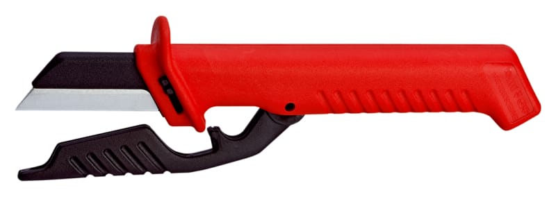 KNIPEX - Kabelmesser mit klappbarem Klingenschutz, Wechselklinge