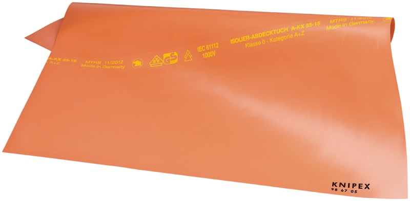 KNIPEX - Abdecktuch aus Gummi 500 x 500 x 1,0 mm (1000V)