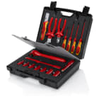KNIPEX - Kompaktkoffer, 17-teilig, mit isoliertem Werkzeug