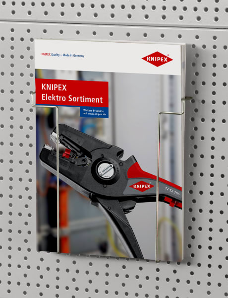 KNIPEX - Prospekthalter für Lochplattenwand