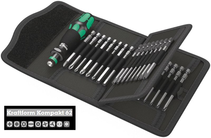 WERA - Kraftform Kompakt 62, 33-teilig