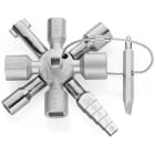 KNIPEX - Schaltschrankschlüssel TwinKey® 10Profile 2Kreuze 1Schlüssel