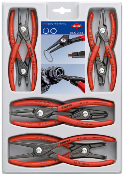 KNIPEX - Sicherungsringzangen-Set 4811J1/J2/J11/J21 4911A1/A2/A11/A21