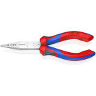 KNIPEX - Verdrahtungszange verchromt, 2-K, 160 mm, 0,5-2,5 mm²