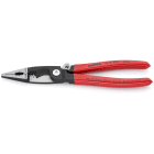 KNIPEX - Installationszange poliert mit Kunststoff, Feder, 200 mm, SB