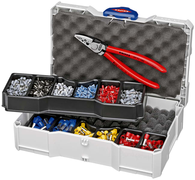 KNIPEX - Crimp-Sortiment 97 71 180 mit isolierten Aderendhülsen