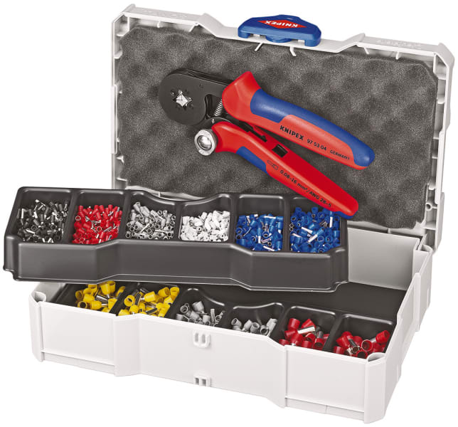 KNIPEX - Crimp-Sortiment 97 53 04 mit isolierten Aderendhülsen