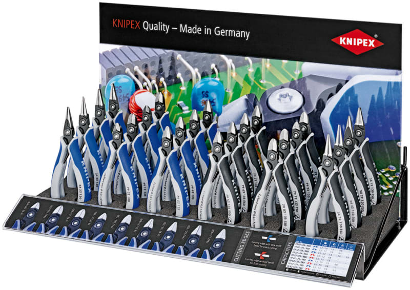 KNIPEX - Elektronikzangen-Display 6 x 4 Zangen, leer