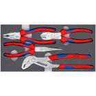 KNIPEX - Zangen-Set 'Basic Chrom' in Schaumstoffeinlage, 4-teilig