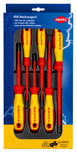 KNIPEX - KNIPEX VDE Schraubendreher-Set S/PH, 6-teilig
