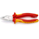KNIPEX - Kombizange, verchromt, 2-K, VDE, 180 mm mit Öse, SB