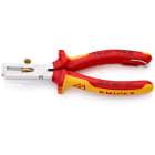 KNIPEX - Abisolierzange, VDE mit Befestigungsöse 160 mm