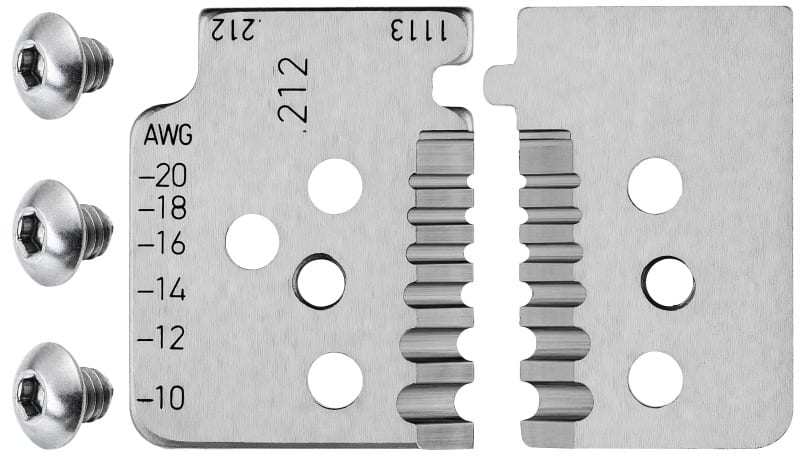 KNIPEX - 1 Satz Ersatzmesser für 12 12 13