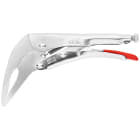 KNIPEX - Gripzange glanzverzinkt 200 mm, gewinkelt