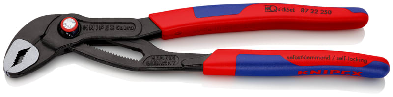 KNIPEX - Wasserpumpenzange Cobra® QuickSet, 2-K, 250 mm