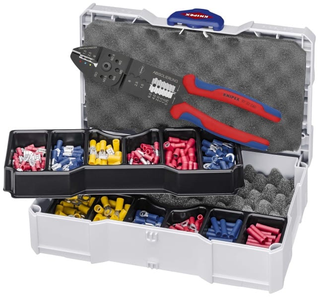 KNIPEX - Crimp-Sortiment 97 32 240 mit isolierten Kabelschuhe