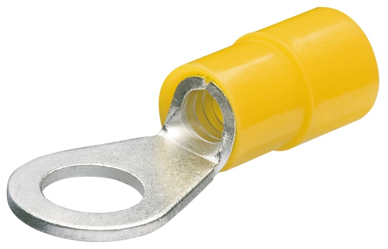KNIPEX - Ringkabelschuhe gelb 100 St. Schrauben 6mm Kabel 4–6mm²