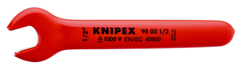 KNIPEX - Maulschlüssel isoliert 1000V, 15° gew., SW ½ - Länge 140mm