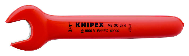 KNIPEX - Maulschlüssel isoliert 1000V, 15° gew., SW ¾ - Länge 191mm