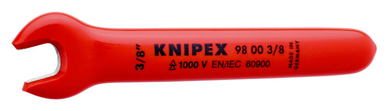 KNIPEX - Maulschlüssel isoliert 1000V, 15° gew., SW3/8 - Länge 108mm