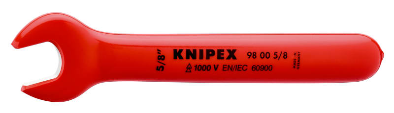 KNIPEX - Maulschlüssel isoliert 1000V, 15° gew., SW5/8 - Länge 165mm