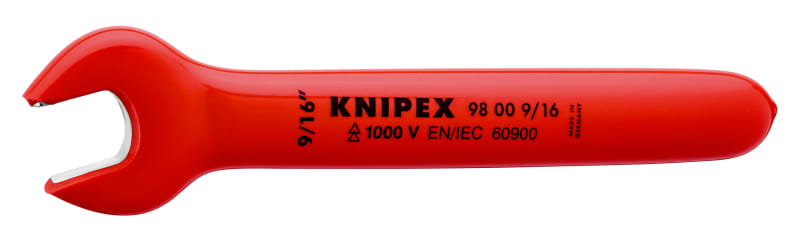 KNIPEX - Maulschlüssel isoliert 1000V, 15° gew., SW9/16 -Länge 153mm