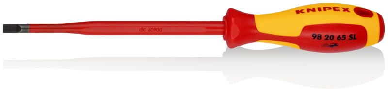 KNIPEX - Schraubendreher SLIM für Schlitzschr, VDE 2K, 6,5 x 1,2 mm