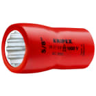 KNIPEX - Steckschlüsseleinsatz für 3/8, VDE-isoliert, 7/16