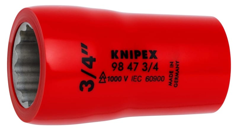 KNIPEX - Steckschlüsseleinsatz für 1/2, VDE-isoliert, 3/4