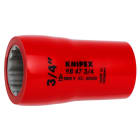 KNIPEX - Steckschlüsseleinsatz für 1/2, VDE-isoliert, 3/4