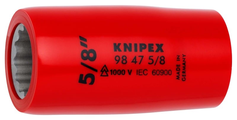 KNIPEX - Steckschlüsseleinsatz für 1/2, VDE-isoliert, 5/8
